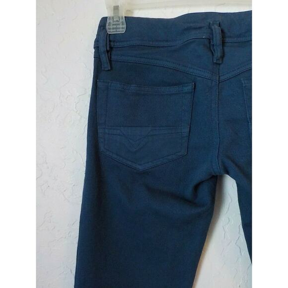 DIESEL Industry Blue Denim Jeans MATIC Women 26 x 30 Low Waist Stretch Zip Up - Picture 5 of 11